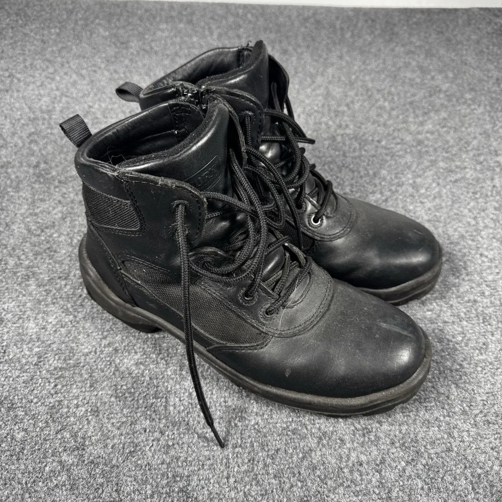 Worx by Red Wing Work Boots Mens Size 9.5 Black Leather Side Zip Soft Toe Shoes